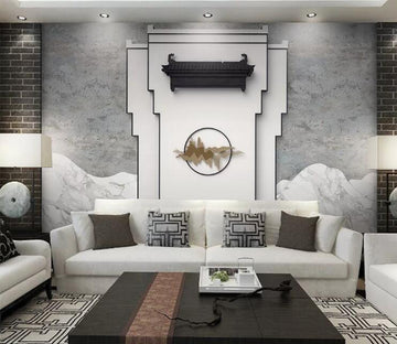 3D Gold Pattern WC238 Wall Murals