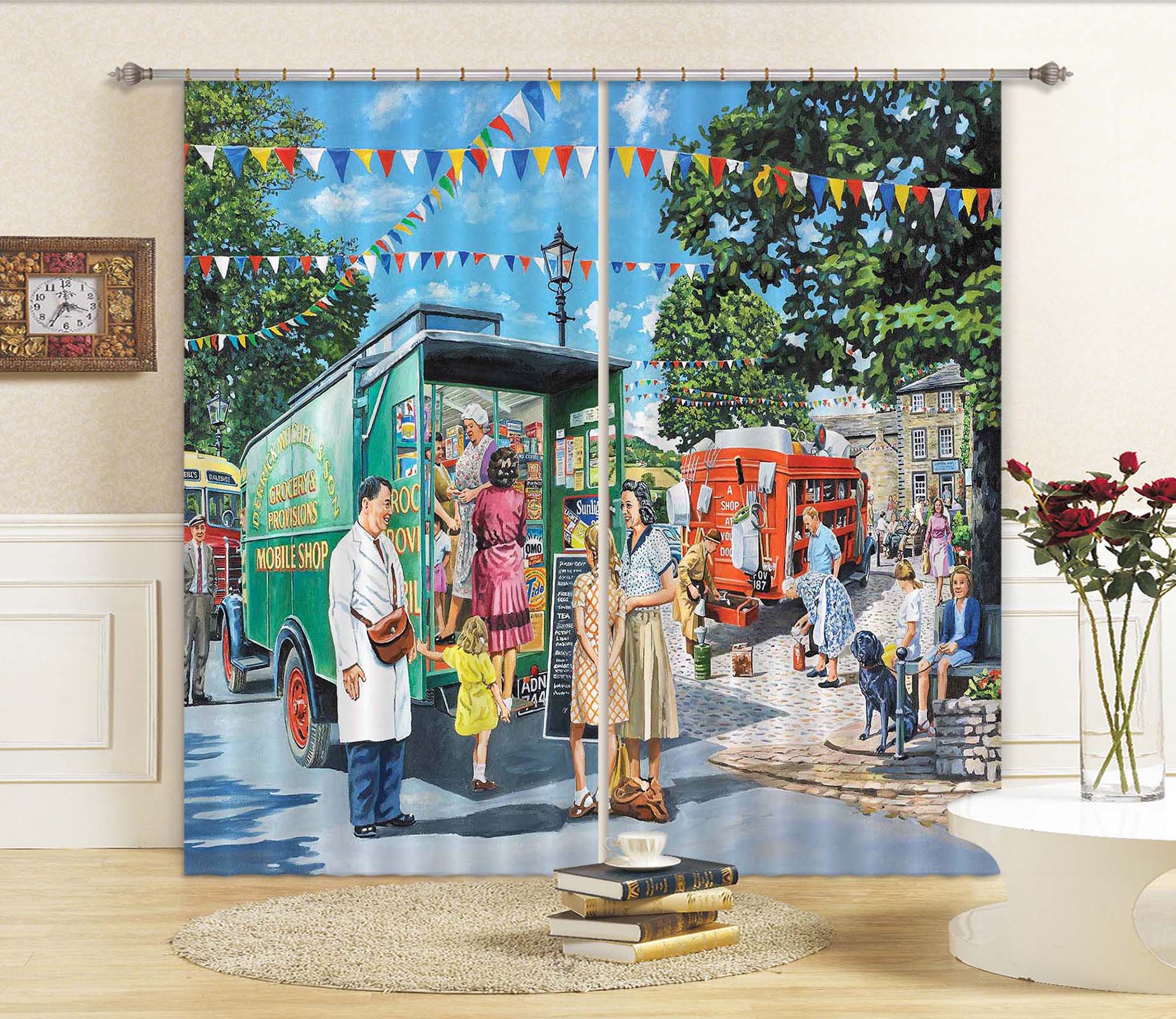 3D Mobile Shops 080 Trevor Mitchell Curtain Curtains Drapes