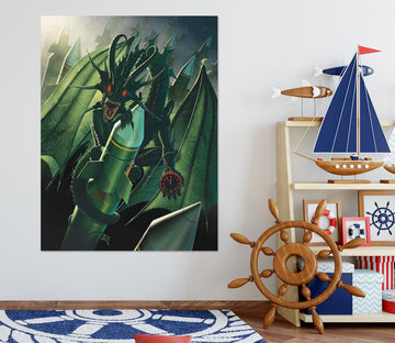 3D Doom Dragon 032 Vincent Hie Wall Sticker