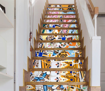 3D Fragment 376 Stair Risers Wallpaper AJ Wallpaper 