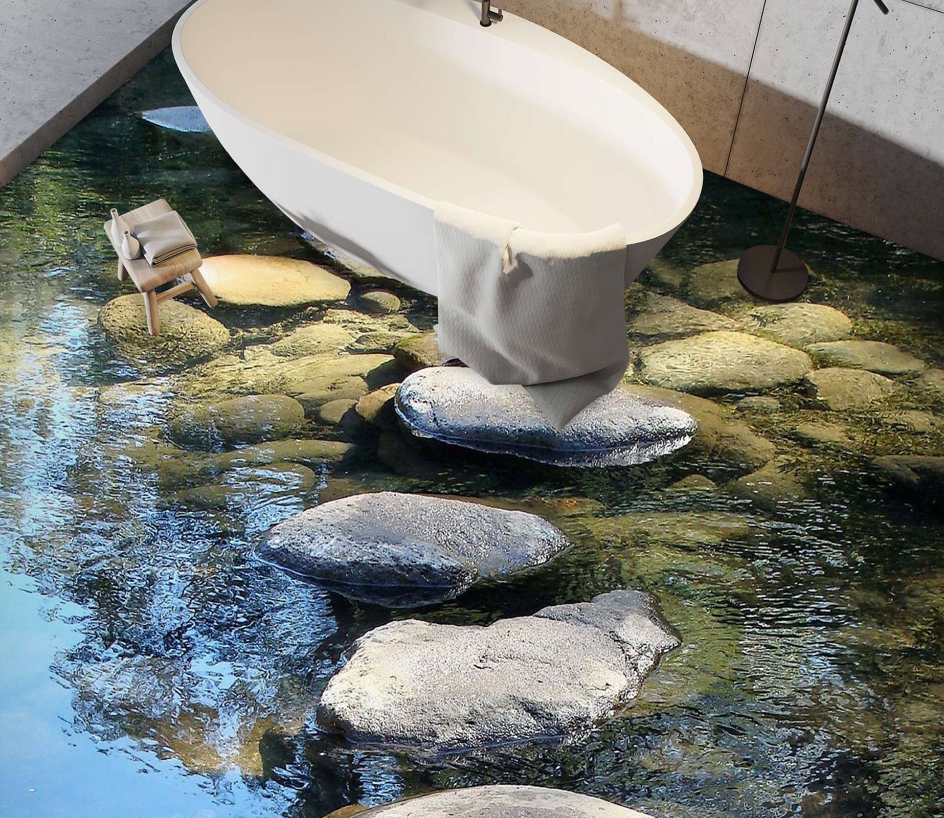 3D Plain Stone Road 176 Floor Mural  Wallpaper Murals Rug & Mat Print Epoxy waterproof bath floor