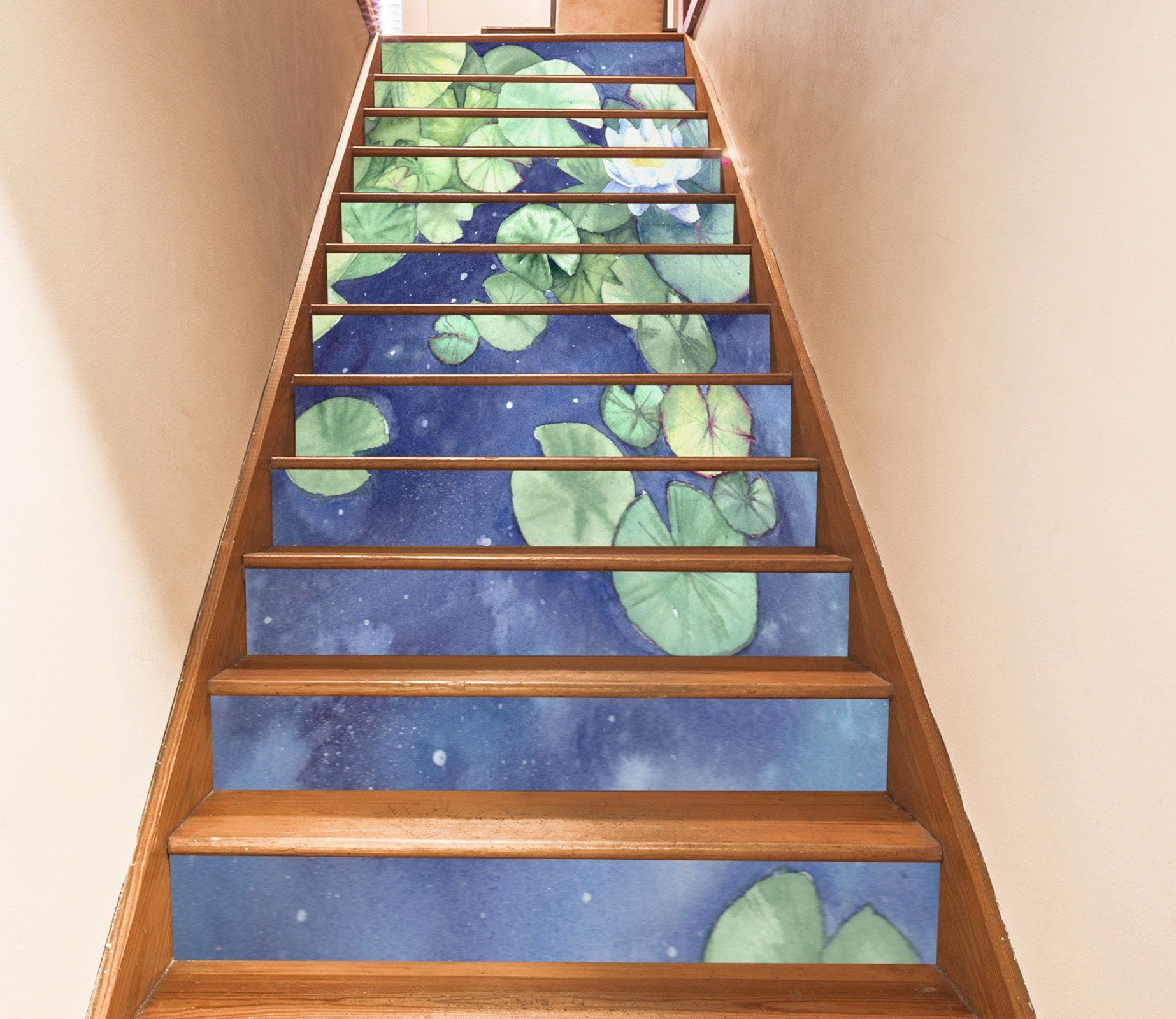 3D Flowers 4082 Stair Risers Wallpaper AJ Wallpaper 