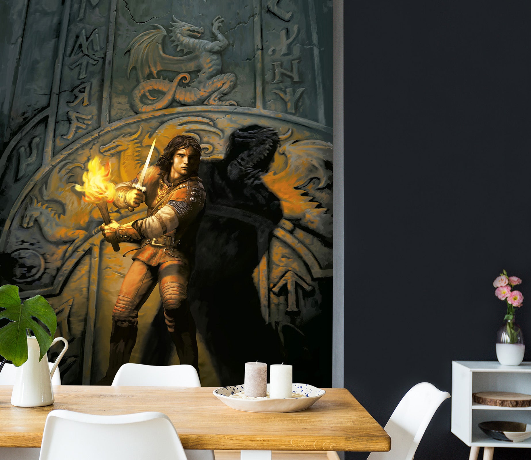 3D Torch Soldier 7119 Ciruelo Wall Mural Wall Murals