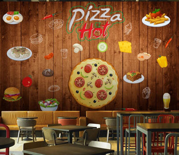 3D Pizza Stickers 511 Wall Murals