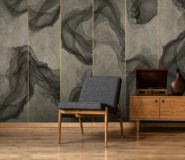 3D Long Grid Ink Ribbon 726 Wall Murals