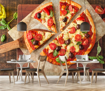 3D Delicious Pizza 1408 Wall Murals
