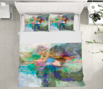 3D Green Ink Painting 1038 Michael Tienhaara Bedding Bed Pillowcases Quilt
