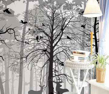 3D Branch Bird WC11 Wall Murals Wallpaper AJ Wallpaper 2 