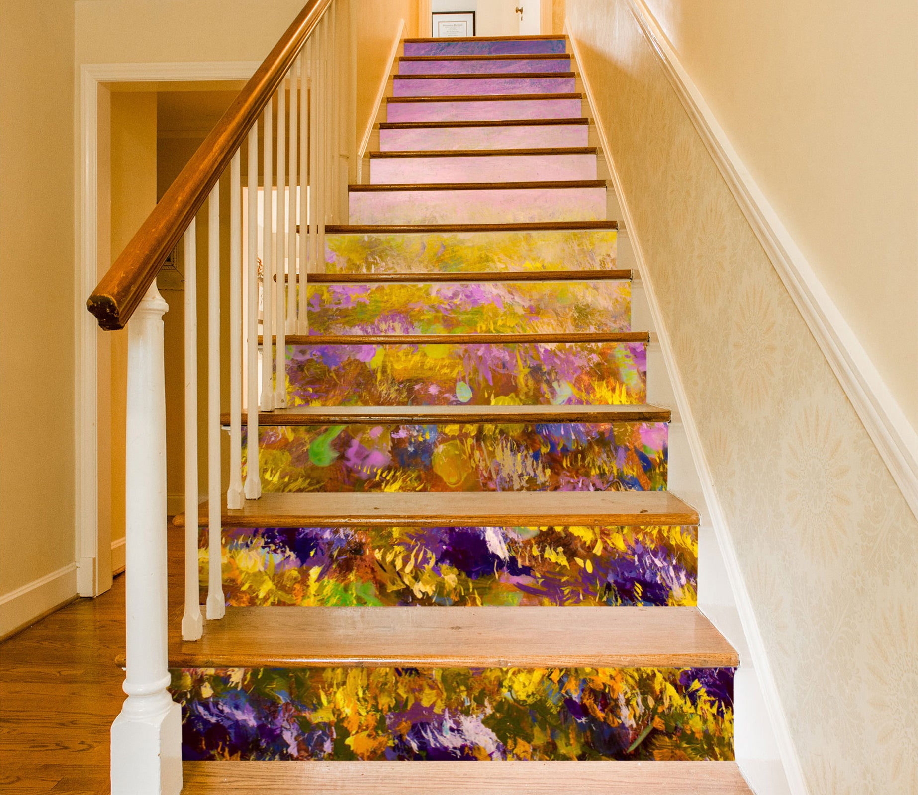 3D Dreamy Warm World 503 Stair Risers
