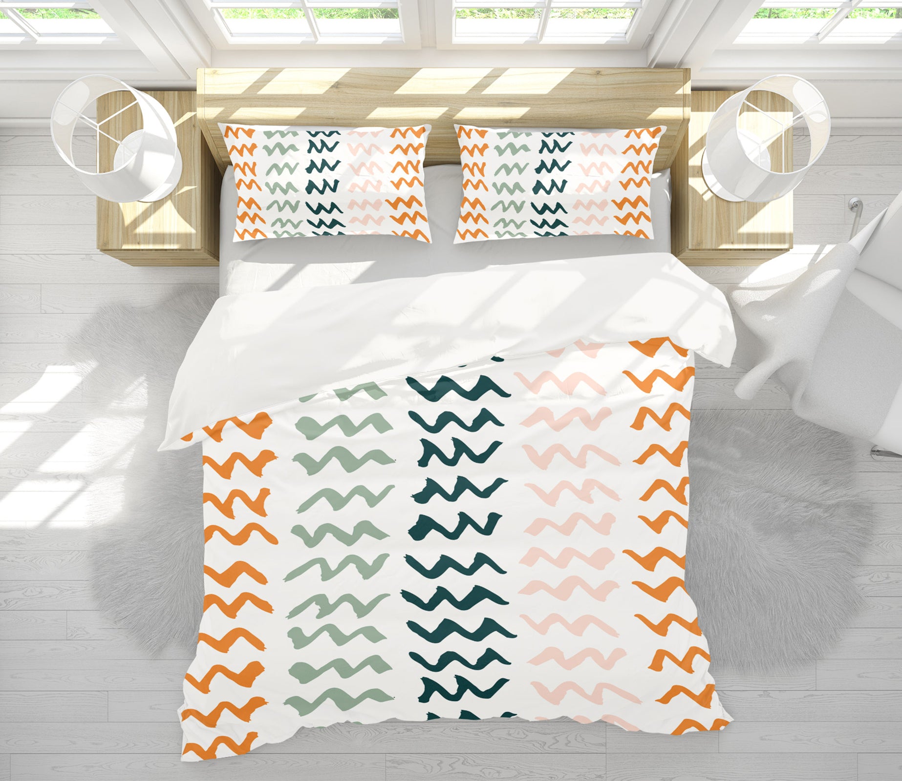 3D Colorful Curve 109161 Kashmira Jayaprakash Bedding Bed Pillowcases Quilt