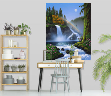 3D Waterfall 038 Jerry LoFaro Wall Sticker