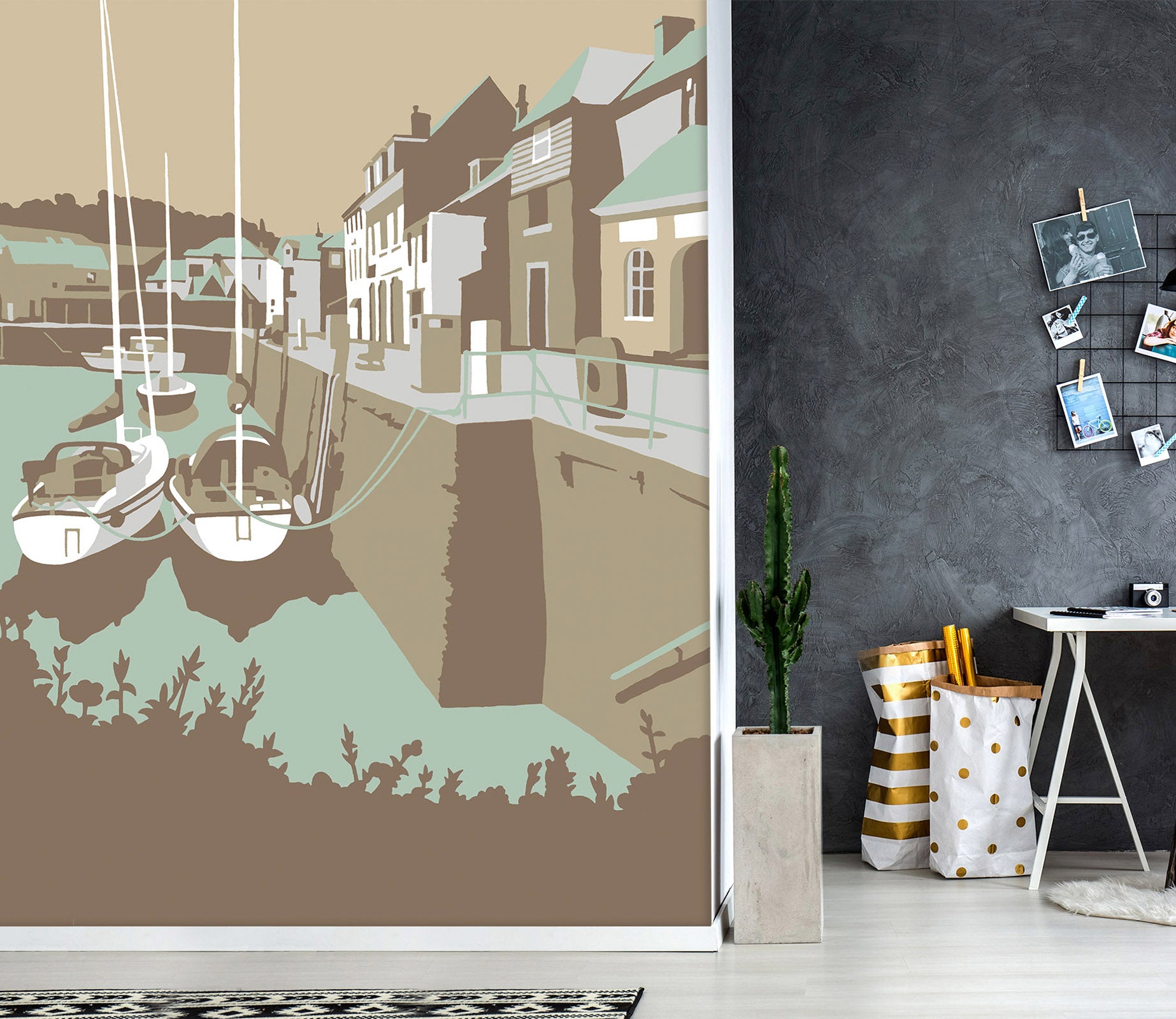 3D Padstow 1033 Steve Read Wall Mural Wall Murals