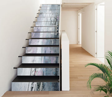 3D Misty Beauty 008 Stair Risers