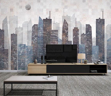 3D Painting Building WC1442 Wall Murals