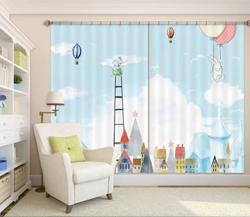 3D Children Kingdom 744 Curtains Drapes