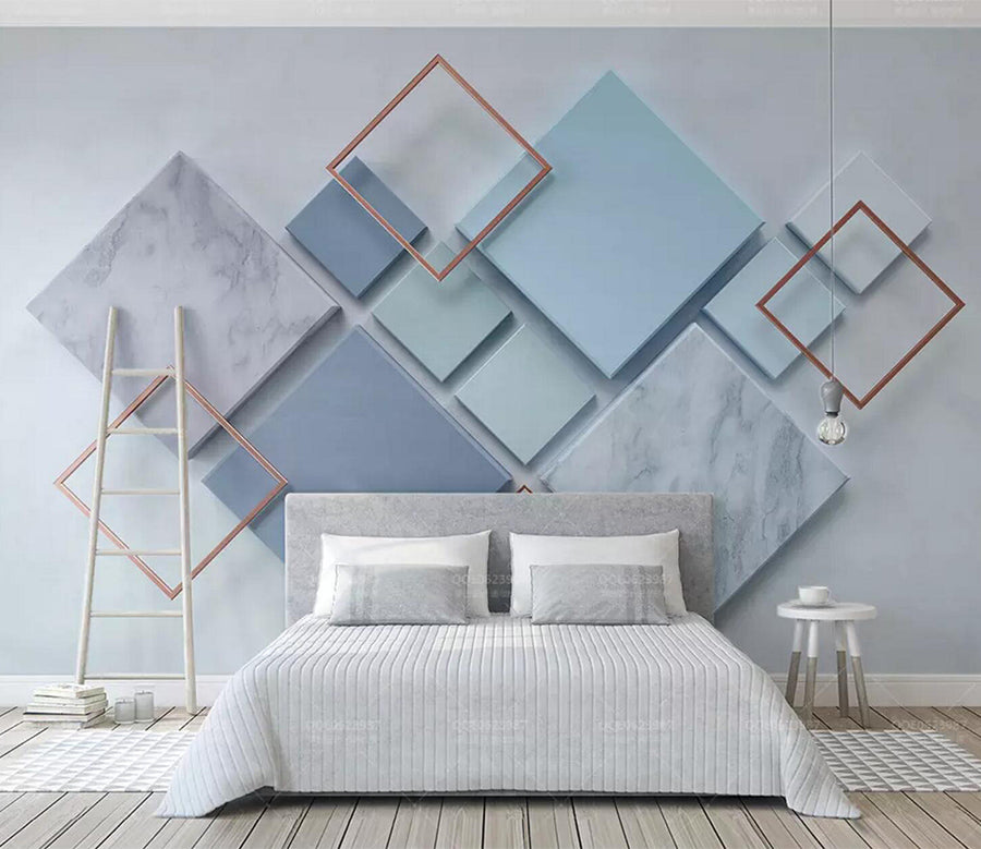 3D Square Decoration WC545 Wall Murals