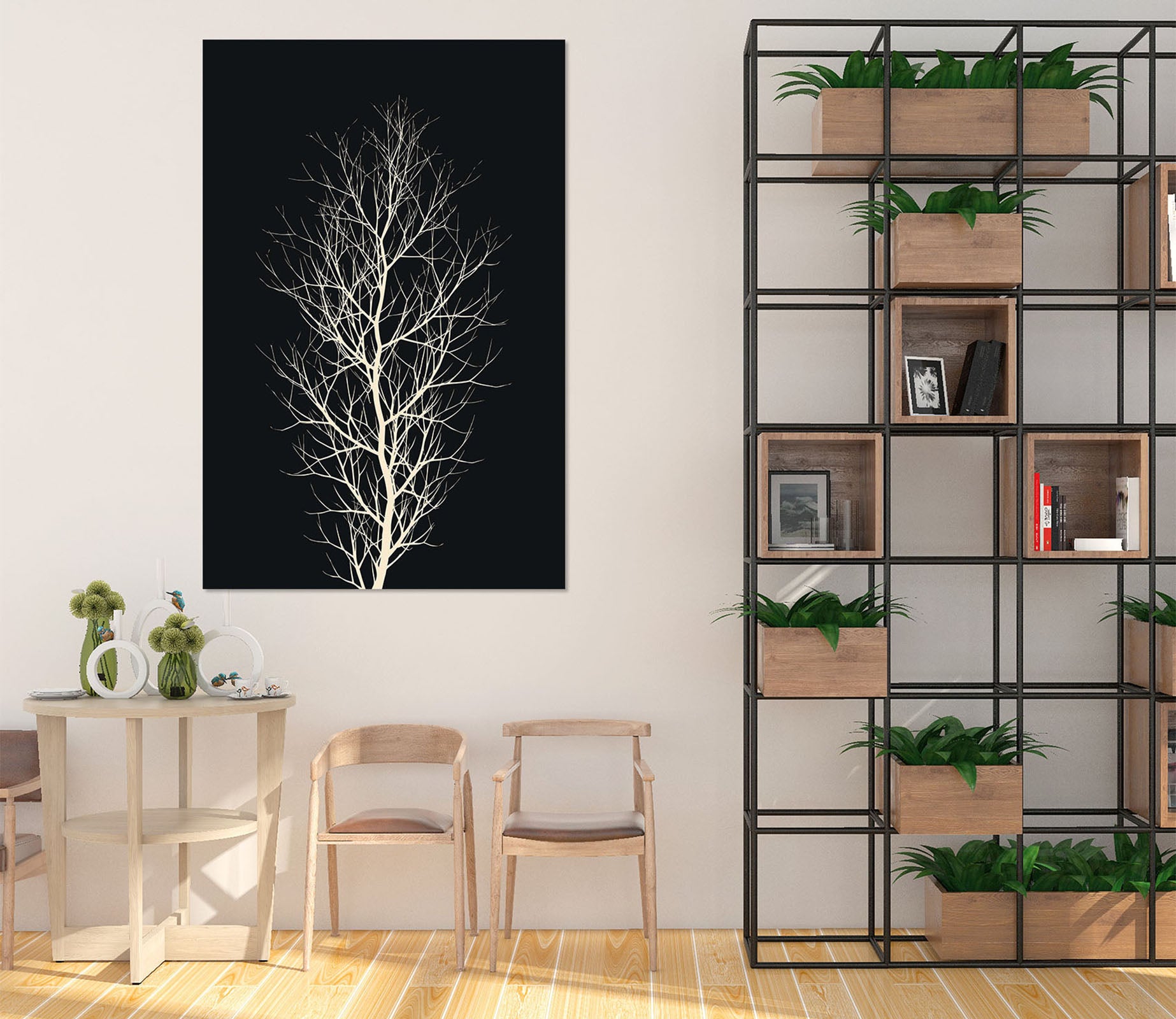 3D The White Tree 032 Boris Draschoff Wall Sticker