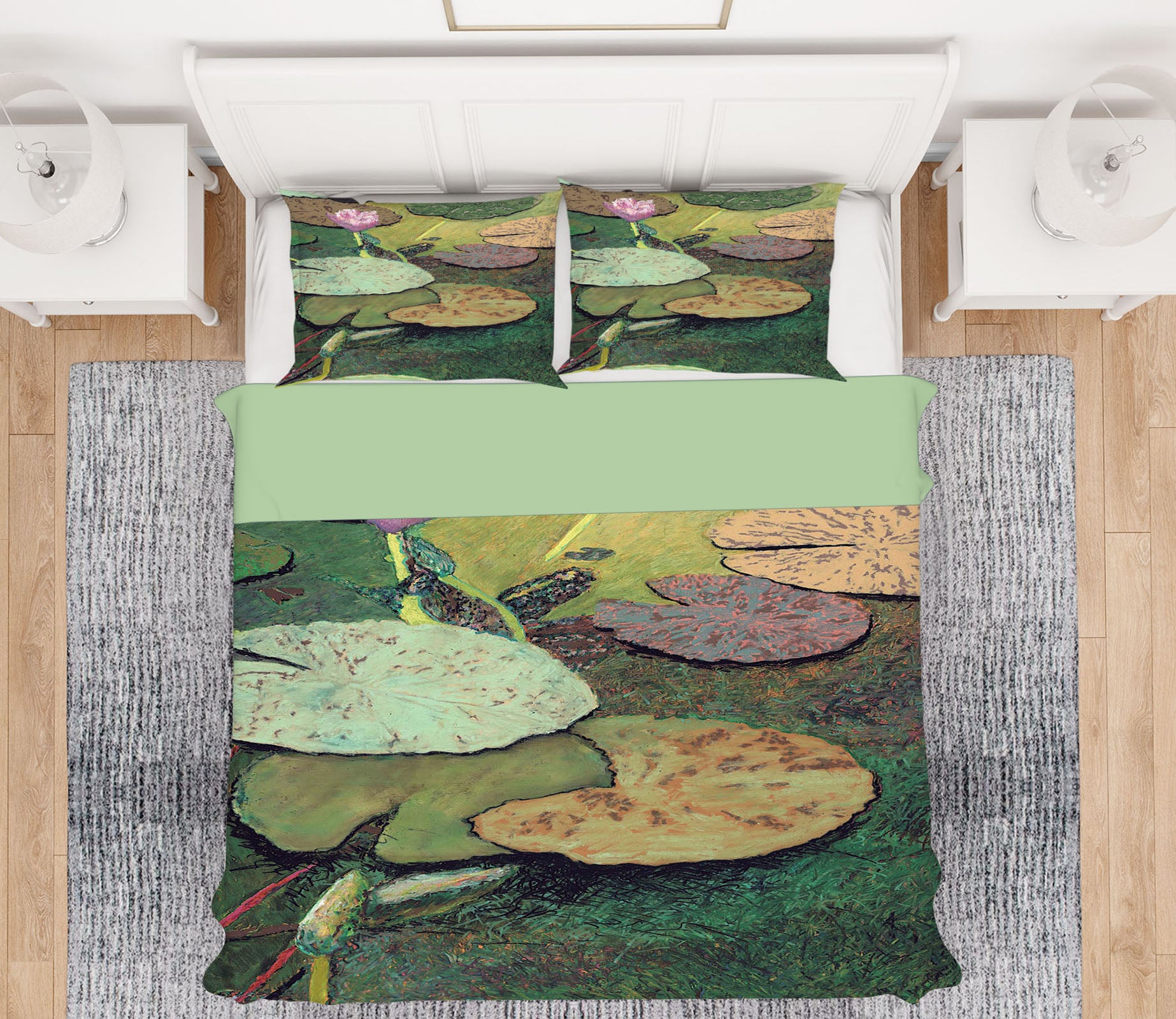 3D Emerald Pond 1160 Allan P. Friedlander Bedding Bed Pillowcases Quilt