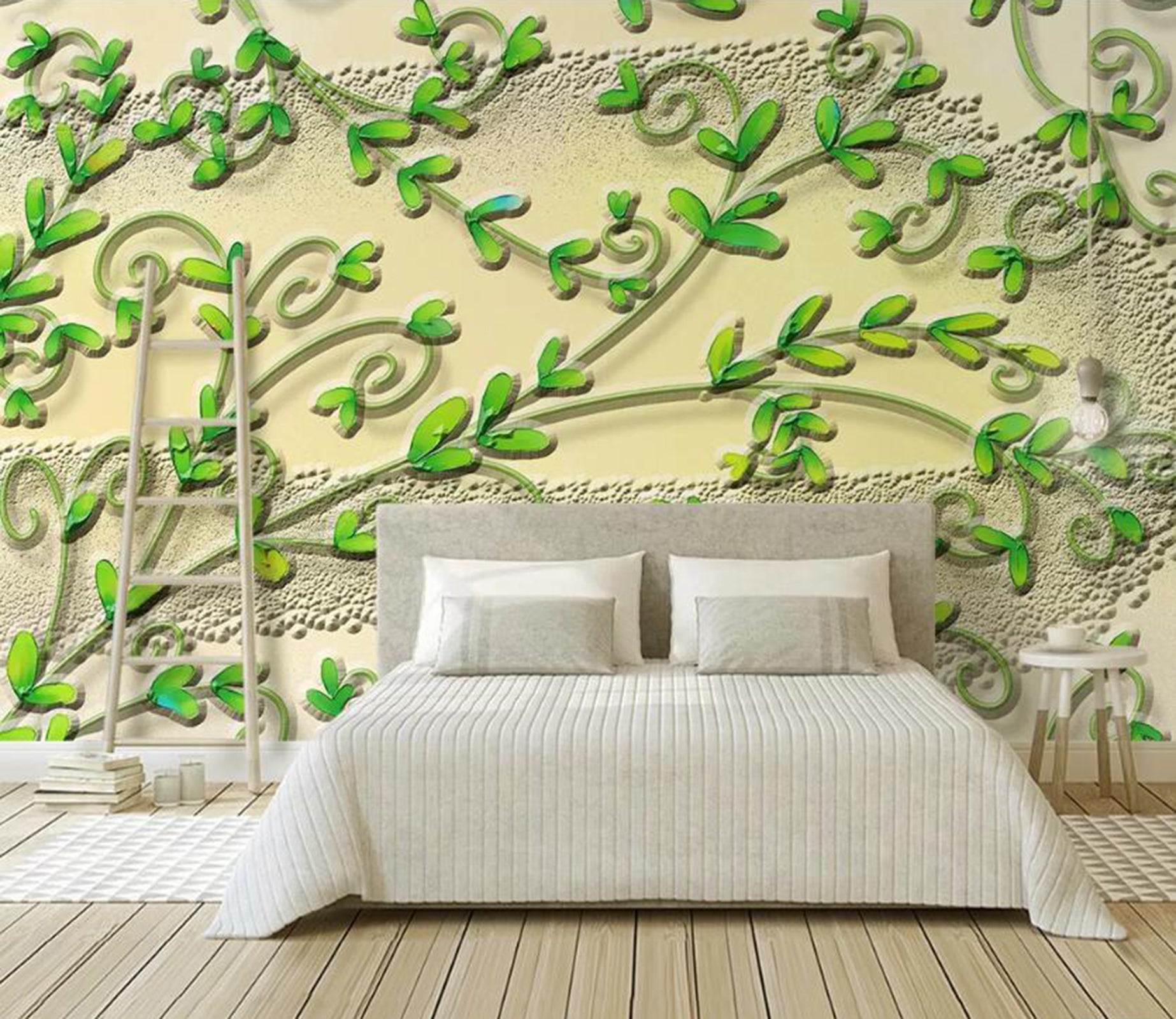 3D Carving Leaves WC63 Wall Murals Wallpaper AJ Wallpaper 2 