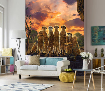 3D Meerkats Def 1530 Wall Murals Exclusive Designer Vincent Wallpaper AJ Wallpaper 