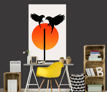 3D Bird Sun 233 Boris Draschoff Wall Sticker