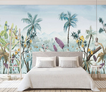 3D Lake Flower 1533 Wall Murals