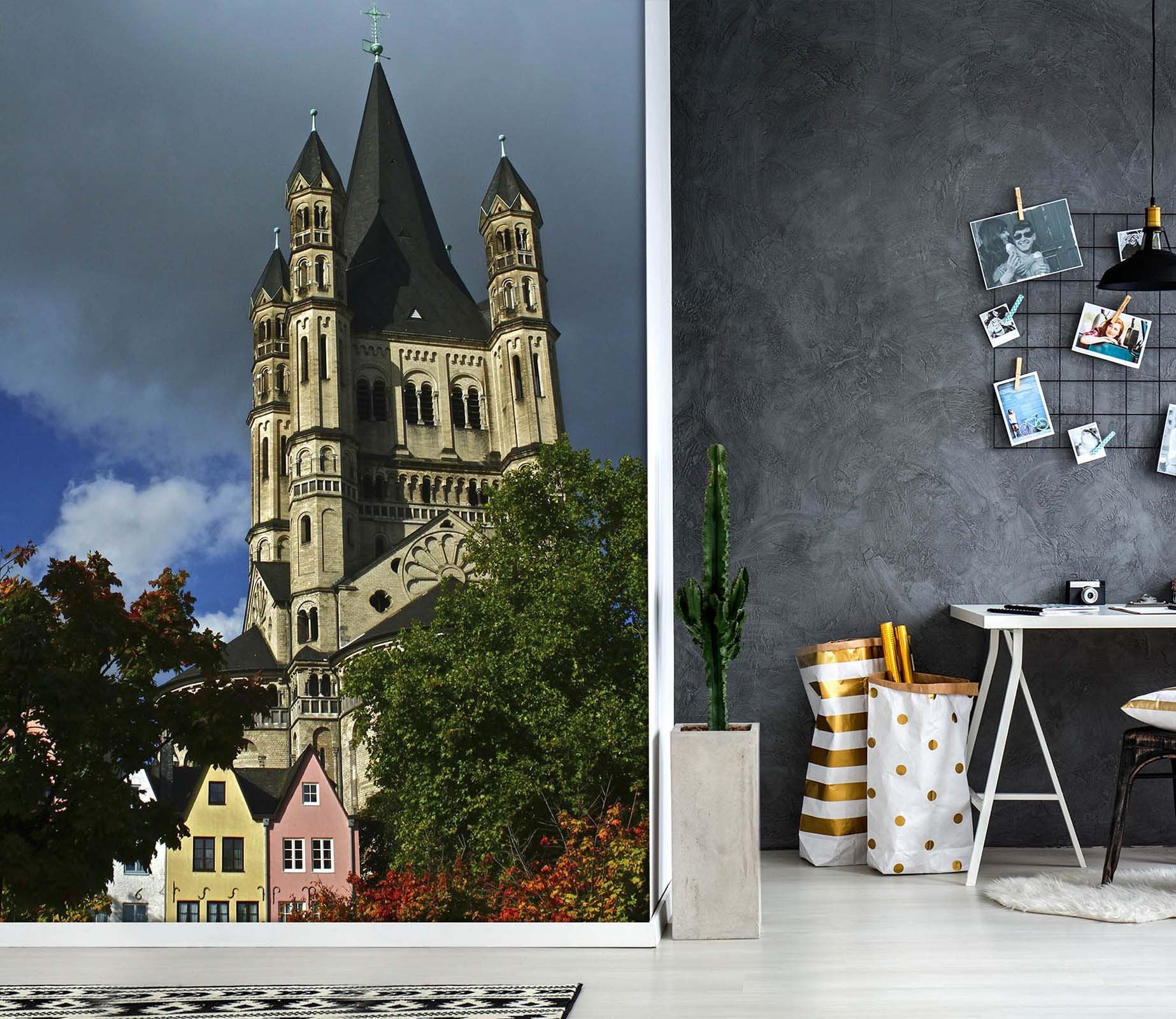 3D Alpine Castle 1402 Kathy Barefield Wall Mural Wall Murals Wallpaper AJ Wallpaper 