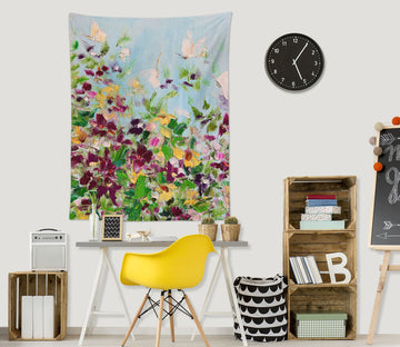 3D Blue Petals 3692 Skromova Marina Tapestry Hanging Cloth Hang