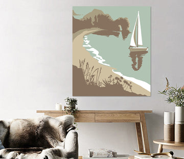 3D Durdle Door 026 Steve Read Wall Sticker