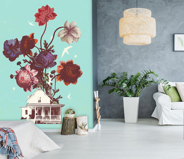 3D Flower House 1404 Showdeer Wall Mural Wall Murals