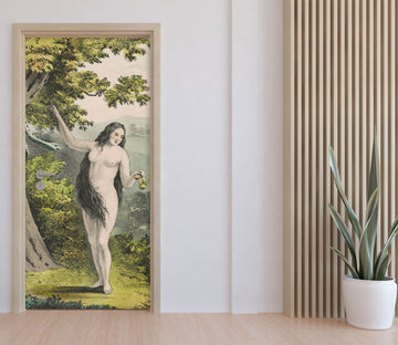 3D Tree Woman Grass 11876 Andrea Haase Door Mural