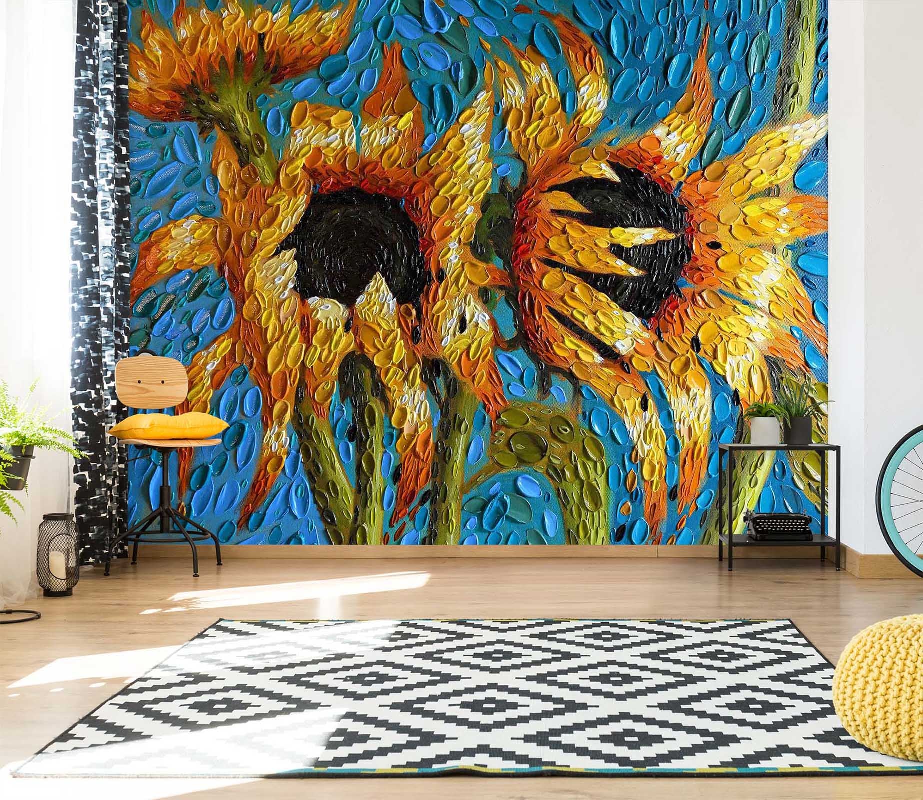 3D The Turquoise Dream 1423 Dena Tollefson Wall Mural Wall Murals