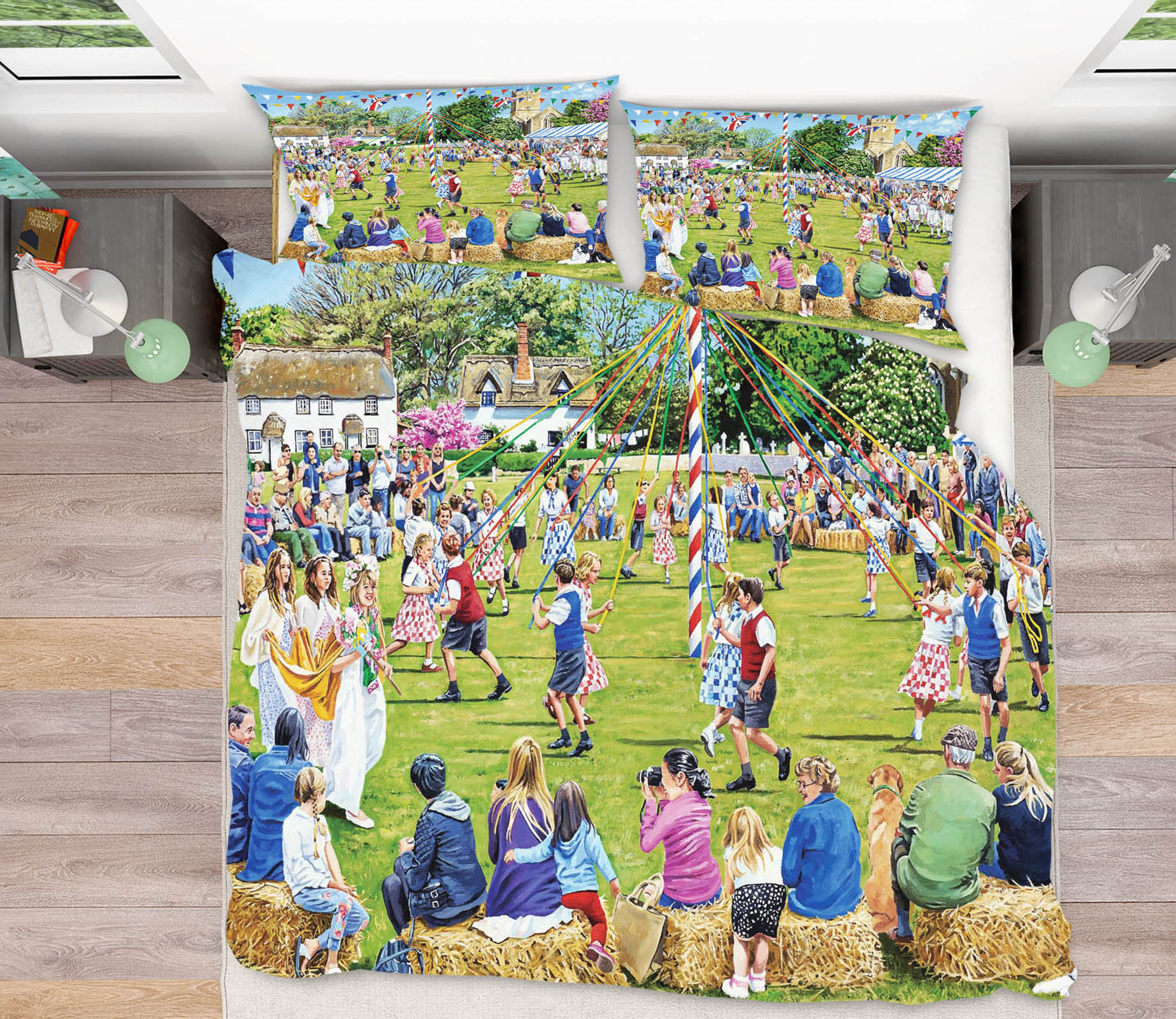 3D May Day Celebrations 2039 Trevor Mitchell bedding Bed Pillowcases Quilt