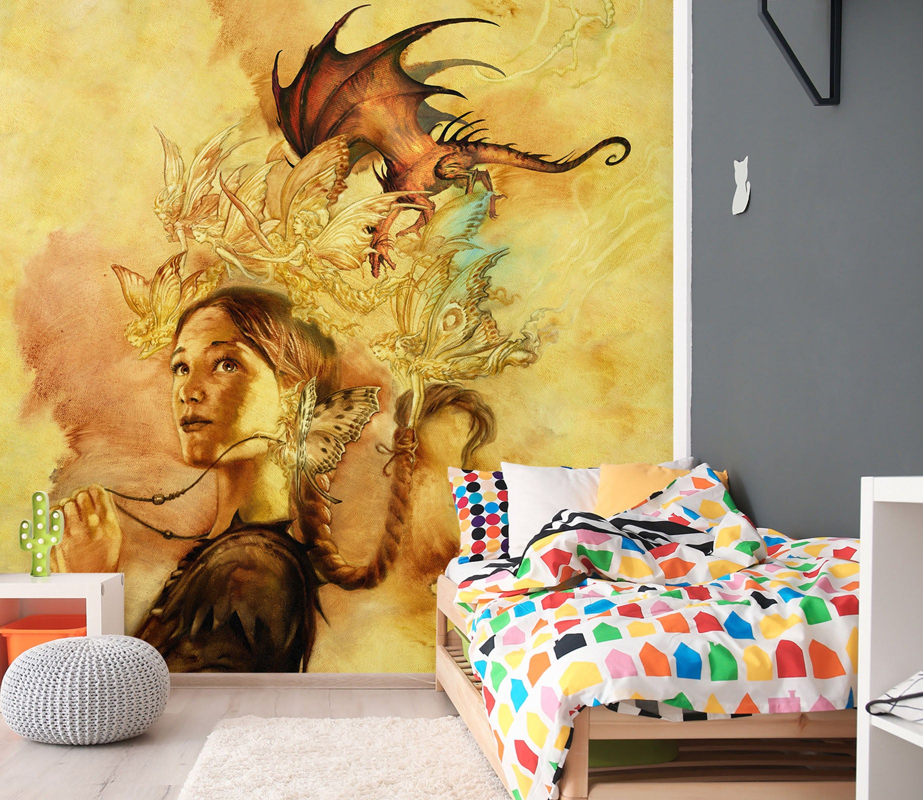 3D Elf Woman 7136 Ciruelo Wall Mural Wall Murals