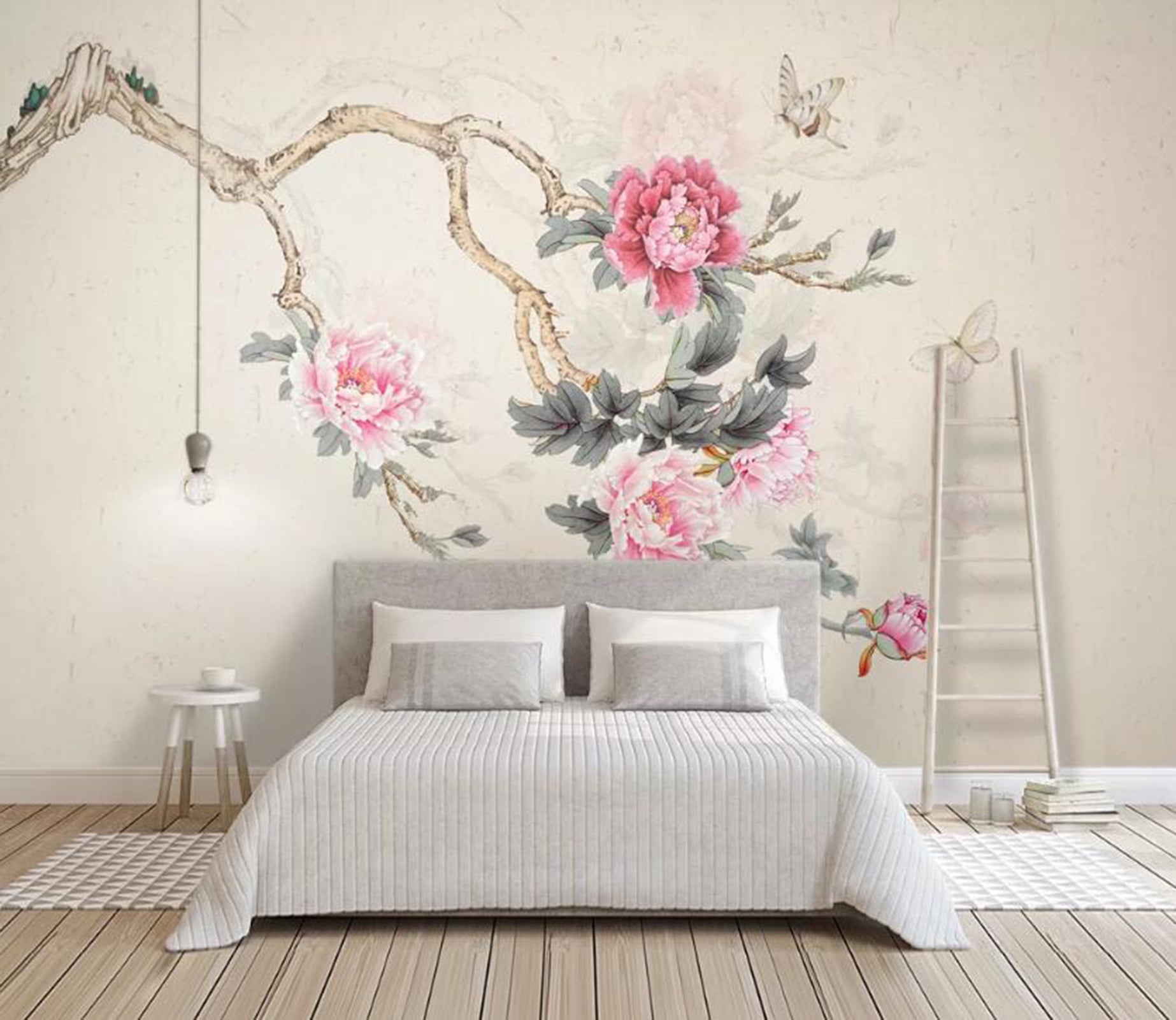 3D Branch Flower WC06 Wall Murals Wallpaper AJ Wallpaper 2 