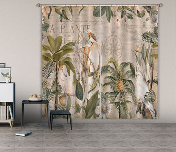 3D Bird Forest 083 Andrea haase Curtain Curtains Drapes Wallpaper AJ Wallpaper 