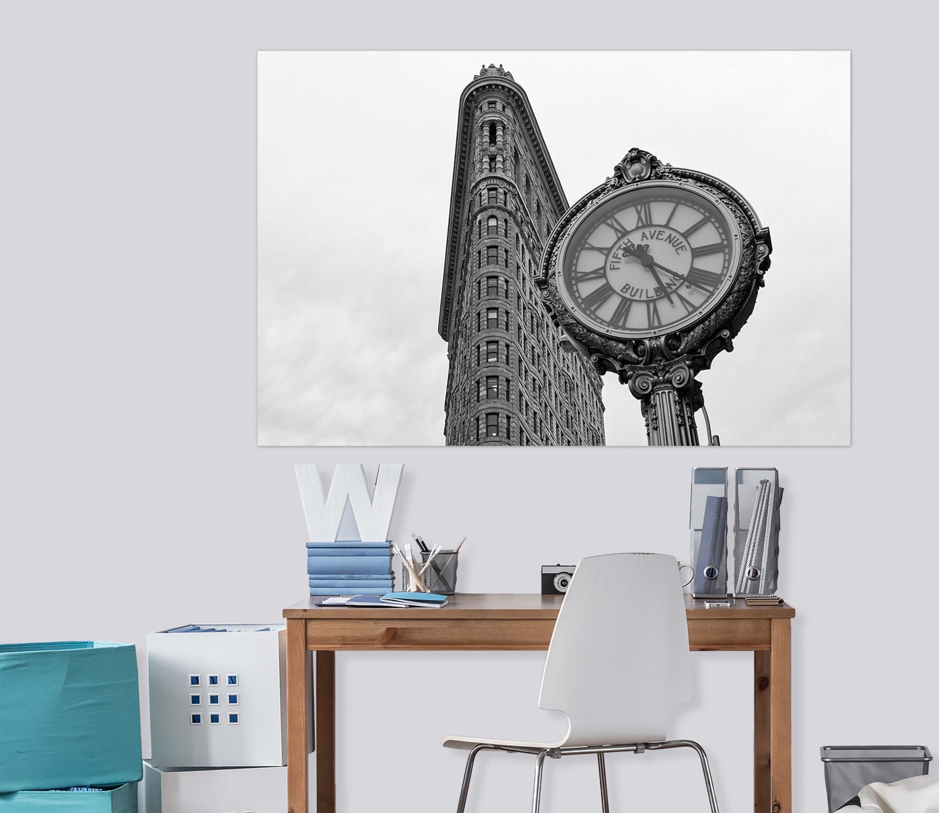 3D Giant Clock 143 Marco Carmassi Wall Sticker