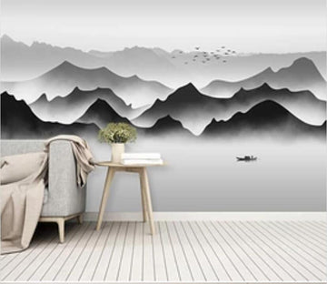3D Misty Valley WC67 Wall Murals Wallpaper AJ Wallpaper 2 