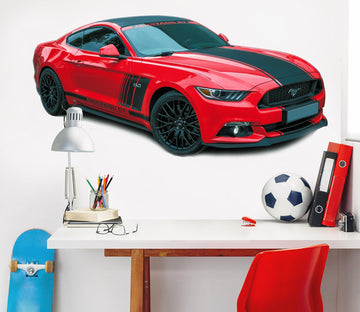 3D Wild Horse Red 0316 Vehicles Wallpaper AJ Wallpaper 