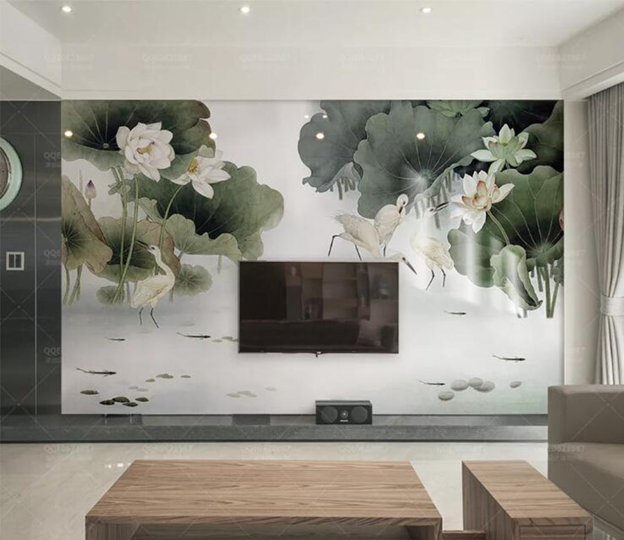 3D Lotus Flower WC149 Wall Murals