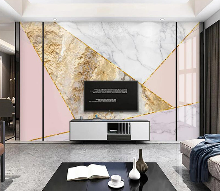 3D Brightly Shaped Triangle 693 Wall Murals