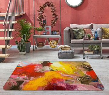 3D Sunny Garden 1035 Allan P. Friedlander Rug Non Slip Rug Mat