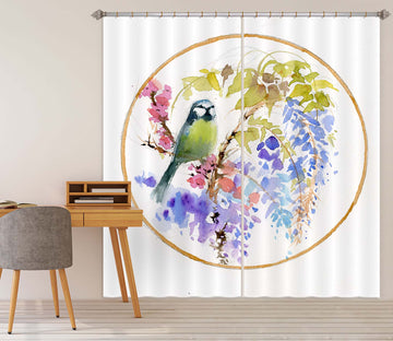 3D Shiny Tree 001 Christmas Curtains Drapes Xmas