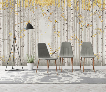 3D Forest Leaves 1545 Wall Murals