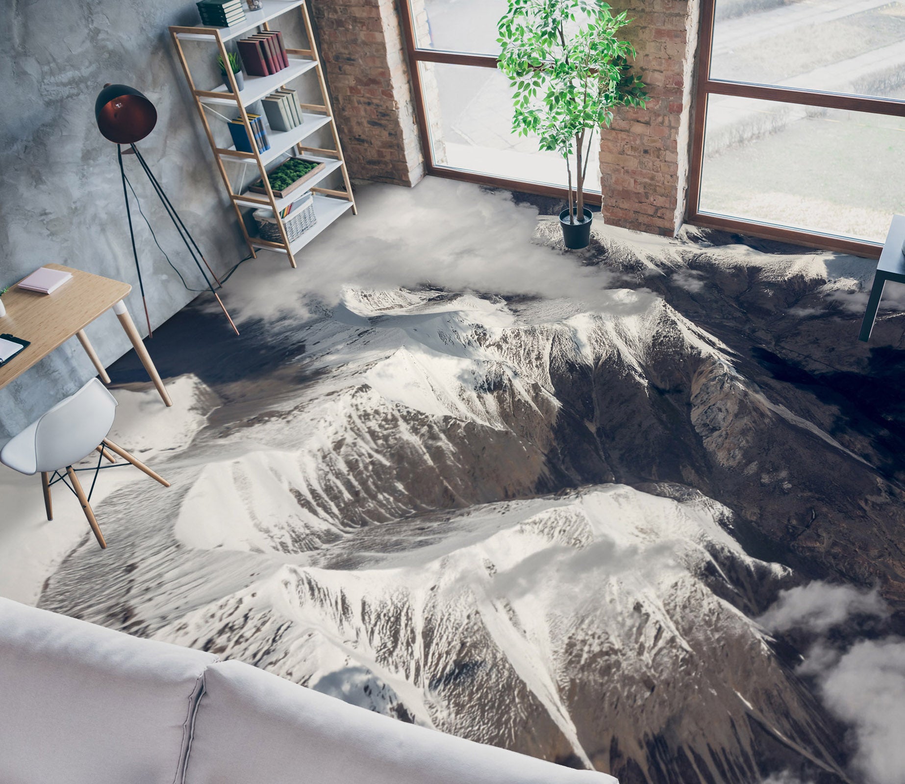 3D Top Of The Mountain 548 Floor Mural  Wallpaper Murals Rug & Mat Print Epoxy waterproof bath floor