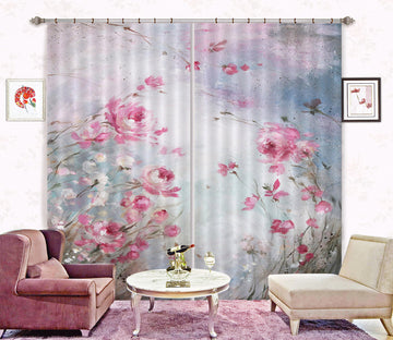3D Flower Bush Branch 2168 Debi Coules Curtain Curtains Drapes