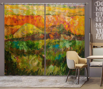 3D Colored Valley 112 Allan P. Friedlander Curtain Curtains Drapes