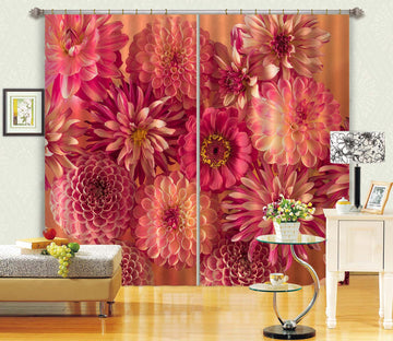 3D Bright Flowers 6328 Assaf Frank Curtain Curtains Drapes
