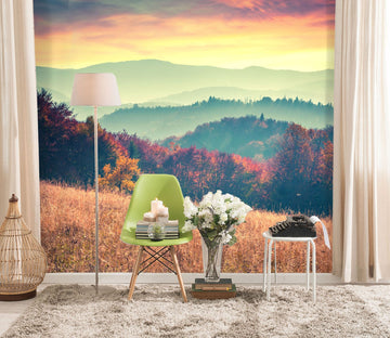 3D Sunset Field 108 Wall Murals Wallpaper AJ Wallpaper 