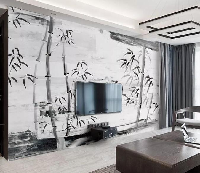 3D Bamboo Forest 060 Wall Murals Wallpaper AJ Wallpaper 2 